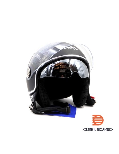 CASCO DIEFFE DEMIJET CON DOPPIA VISIERA E VISIERA SOLARE...