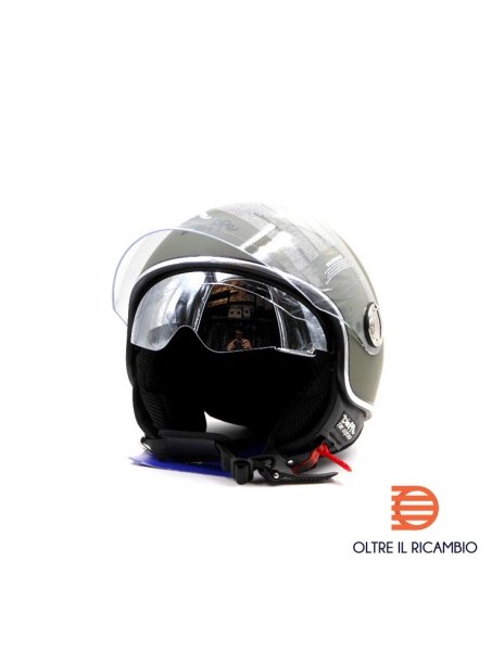 CASCO DIEFFE DEMIJET CON DOPPIA VISIERA E VISIERA SOLARE...
