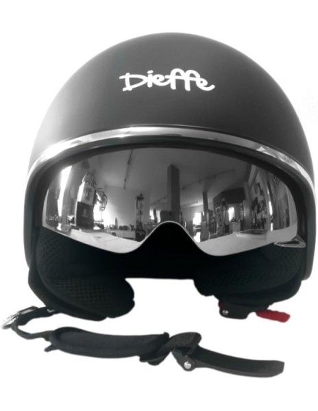 CASCO DIEFFE DEMIJET CON VISIERA SOLARE A SCOMPARSA A...