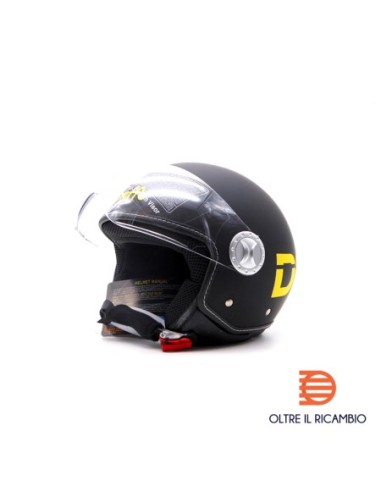 CASCO DIEFFE NERO DEMIJET VISIERA ELICOTTERO