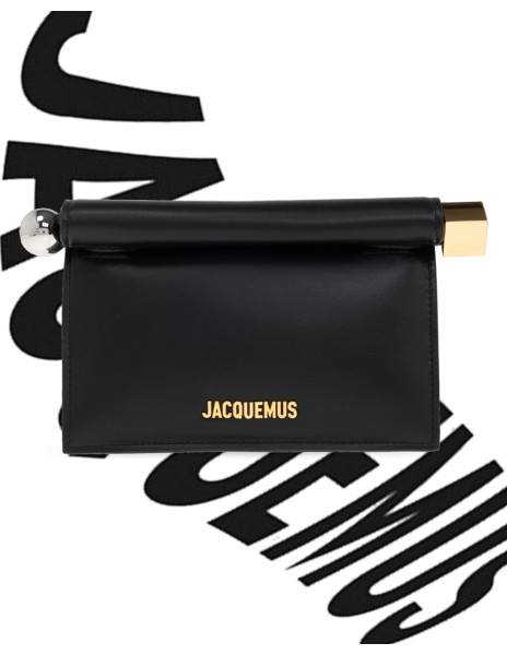 JACQUEMUS LA POCHETTE ROND CARRE' - Nero