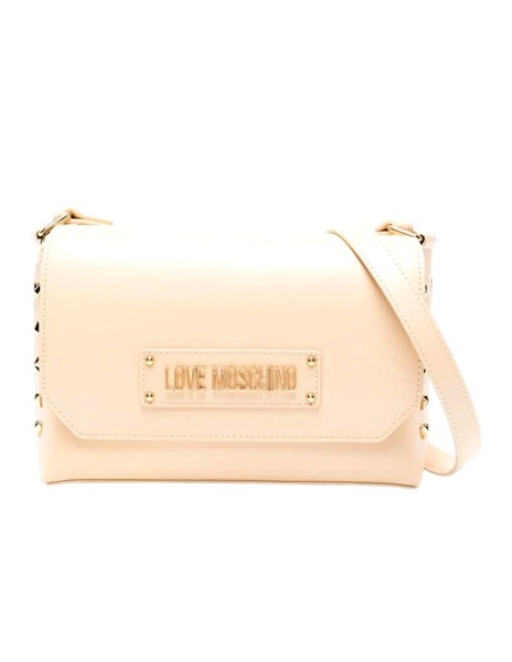 LOVE MOSCHINO - Soul Borsa a Tracolla Beige con Borchie