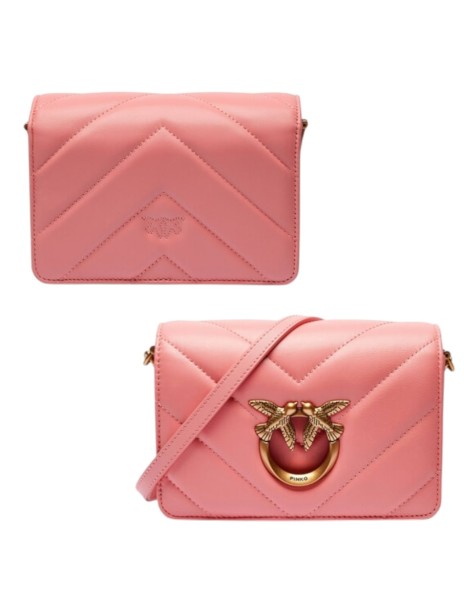 PINKO - LOVE CLICK Borsa mini in pelle trapuntata 2