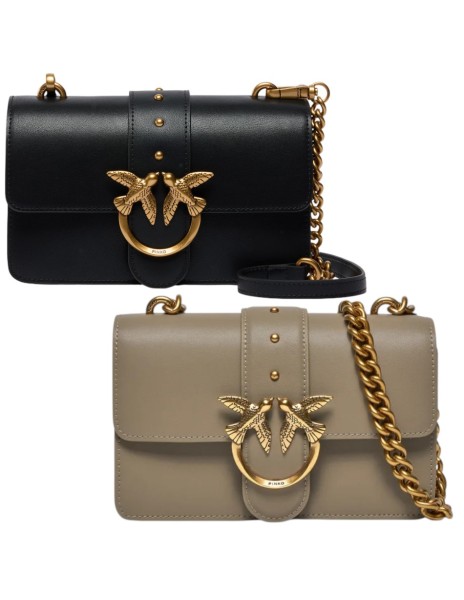 PINKO - LOVE BAG ONE MINI Borsa in pelle